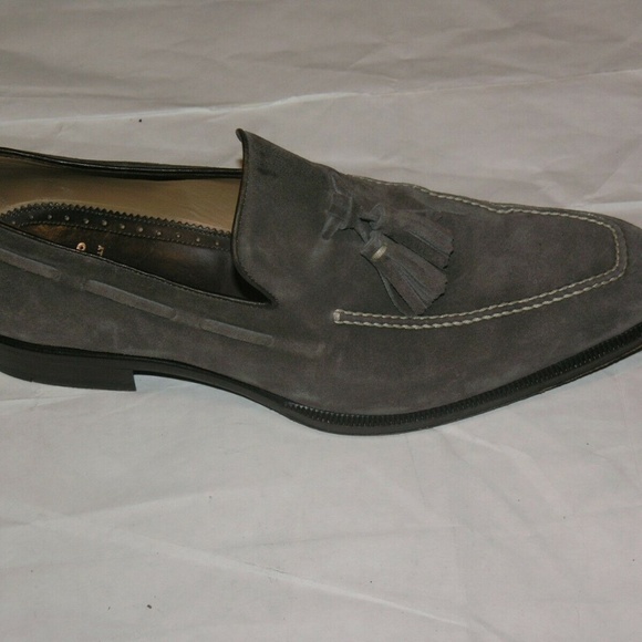 Scarpe Di Bianco Hand Made Suede Leather Loafers - Picture 2 of 9